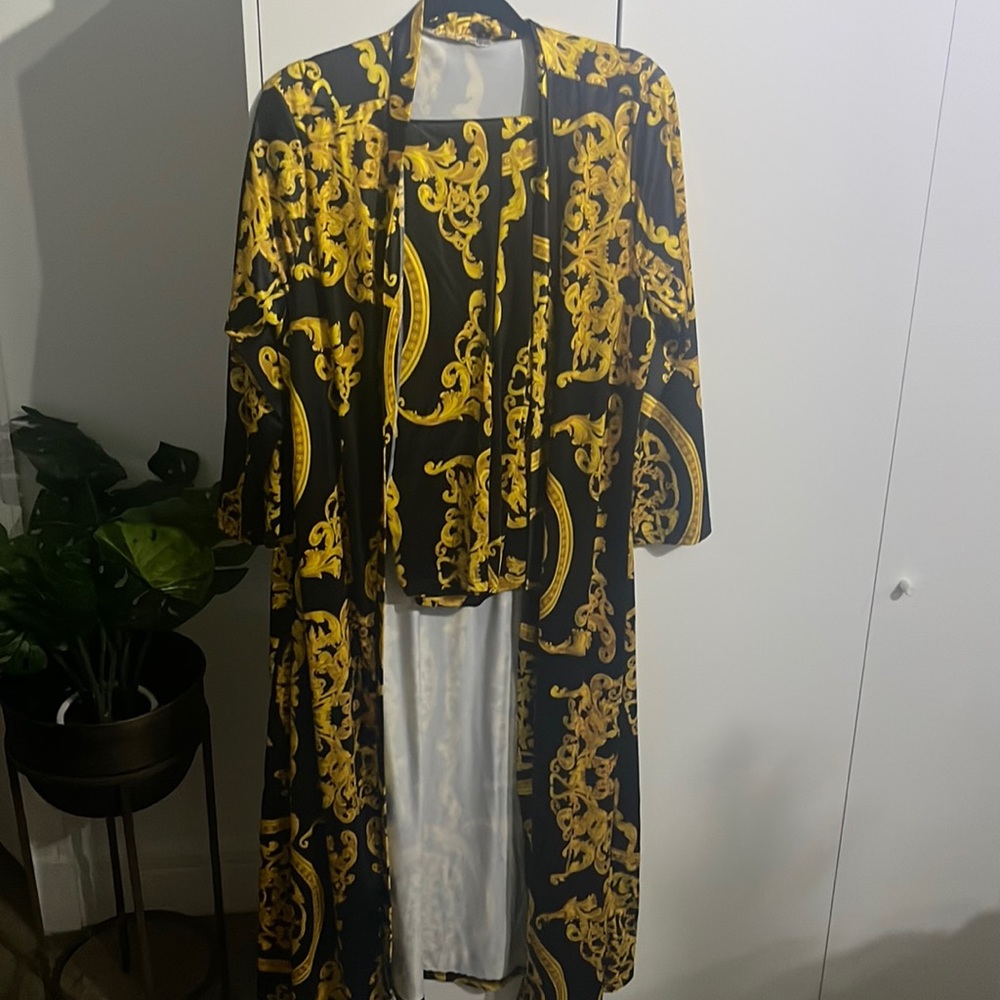 2 Piece Pant/ Duster Set